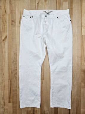 Lauren Jeans Co. Ralph Lauren Classic Straight White Color Jeans Size 10
